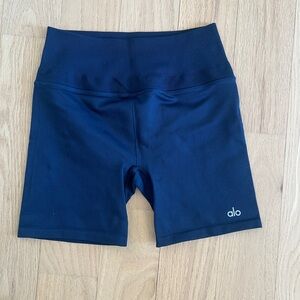 ALO Yoga Deep Blue Bike Shorts